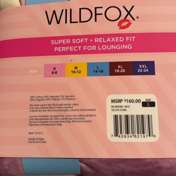 Wildfox Sweatshirt & Short Lounge Set In Tie Dye Stars ✨2️⃣ - Picture 10 of 10